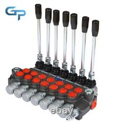 7 Spool Hydraulic Directional Control Valve 13 GPM, 3600 PSI, SAE Interface