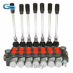 7 Spool Hydraulic Directional Control Valve 13 GPM, 3600 PSI, SAE Interface