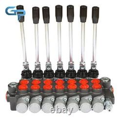 7 Spool Hydraulic Directional Control Valve 13 GPM, 3600 PSI, SAE Interface