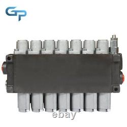 7 Spool Hydraulic Directional Control Valve 13 GPM, 3600 PSI, SAE Interface