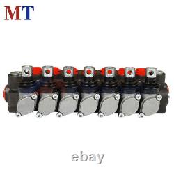 7 Spool Hydraulic Directional Control Valve 13GPM Double Acting Cylinder P40