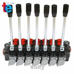 7 Spool Hydraulic Directional Control Valve 13gpm P40 Double Acting Cylinder