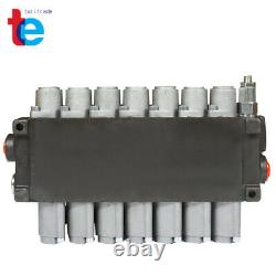 7 Spool Hydraulic Directional Control Valve 13gpm P40 Double Acting Cylinder