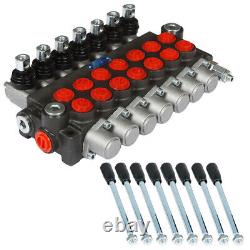 7 Spool Hydraulic Directional Control Valve 13gpm P40 Double Acting Cylinder