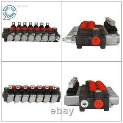7 Spool Hydraulic Directional Control Valve 13gpm P40 Double Acting Cylinder New