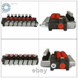 7 Spool Hydraulic Directional Control Valve 13gpm P40 Double Acting Cylinder New