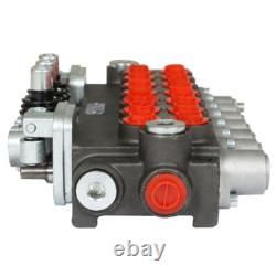 7 Spool Hydraulic Directional Control Valve 2 Joystick 40L BSPP Port 11 GPM
