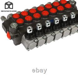 7 Spool Hydraulic Directional Control Valve P40 Double Acting Cylinder 13GPM