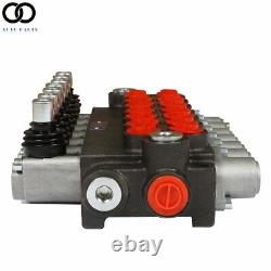 7 Spool Hydraulic Directional Control Valve 13gpm P40 Double Acting Cylinder 60L 
