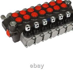 7 Spool Hydraulic Valve 13GPM 3600PSI Hydraulic Directional Control Valve SAE