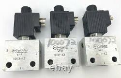 (8) Sun Hydraulics 760-224 DBAA MCM Solenoid valve 3-Way Directional Spool Valve