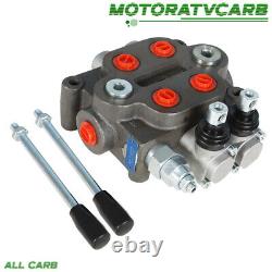 ALL-CARB 2 Spool Hydraulic Directional Control Valve BSPP Tractor Loader 25GPM