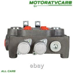 ALL-CARB 2 Spool Hydraulic Directional Control Valve BSPP Tractor Loader 25GPM