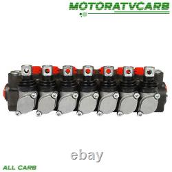 ALL-CARB 7 Spool Hydraulic Directional Control Valve 13Gpm Double Acting SAE