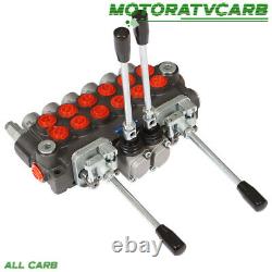 ALL-CARB Hydraulic Backhoe Directional Control Valve 2 Joysticks 6 Spool 11 GPM