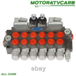 ALL-CARB Hydraulic Backhoe Directional Control Valve 2 Joysticks 6 Spool 11 GPM