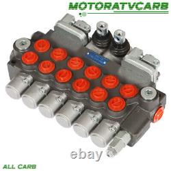 ALL-CARB Hydraulic Backhoe Directional Control Valve 2 Joysticks 6 Spool 11 GPM