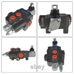 ALLCARB Hydraulic Valve 1 Spool Hydraulic Directional Control Valve Double Ac