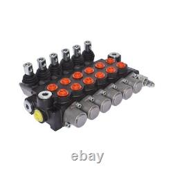 Adjustable 11GPM Relief Valve 6 Spool Hydraulic Directional Control Valve