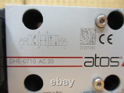 Atos DHE-0710 AC20 NEWithLightly Used Hydraulic Directional Valve 115VAC