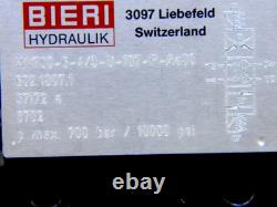 BIERI WV700-6-4/3-U-107-P 3 Position Hydraulic Directional Valve 107 VDC