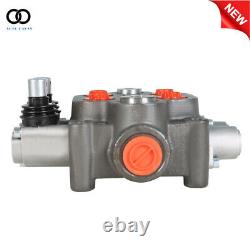 BSPP 2 Spool 25GPM Hydraulic Directional Control Valve Tractor withConversion Plug