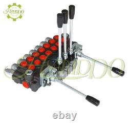 BSPP Hydraulic Directional Control Valve 40L Port 11GPM 7 Spool With JOYSTICK