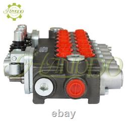 BSPP Hydraulic Directional Control Valve 40L Port 11GPM 7 Spool With JOYSTICK