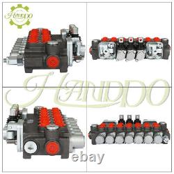 BSPP Hydraulic Directional Control Valve 40L Port 11GPM 7 Spool With JOYSTICK