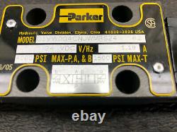 Brand New PARKER D1VW004CNJWMRS24 Solenoid Operated Hydraulic Directional Valve