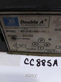 Brown & Sharp Double A QJ-3-C-10A1-DC12 Hydraulic Directional Valve