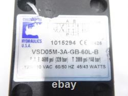 Continental Hydraulic VSD05M-3A-GB-60L-B Solenoid Directional Control Valve