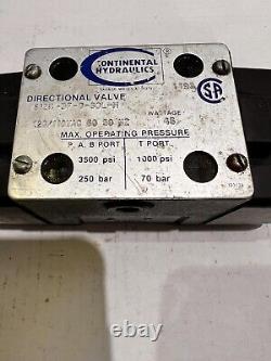 Continental Hydraulics Directional Valve VS12M-3F-G-60L-H