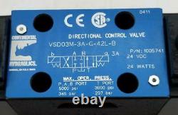 Continental Hydraulics VSD03M-3A-G-42L-B Directional Control Valve 110/120 V
