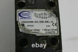 Continental Hydraulics VSD03M-3A-GB-68L-A Directional Control Valve New
