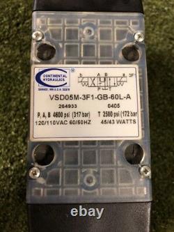Continental Hydraulics VSD05M-3F1-GB-60L-A Solenoid Directional Valve. Loc 49C