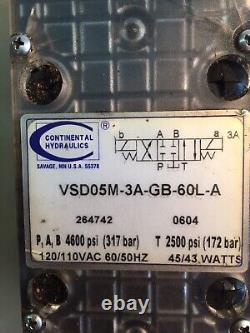 Continental VSD05M-3A-GB-60L-A, Directional Hydraulic Valve