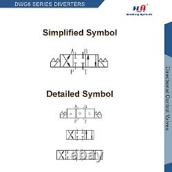 Directional Control Valve, 4W Hydraulic Directional Control Solenoid Valve Size