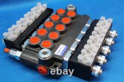 Directional Control Valve 5-spool Hydraulic Solenoid 50 L/Min 13GPM 24VDC
