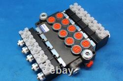 Directional Control Valve 5-spool Hydraulic Solenoid 50 L/Min 13GPM 24VDC