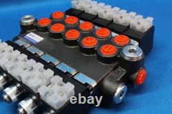 Directional Control Valve 5-spool Hydraulic Solenoid 50 L/Min 13GPM 24VDC