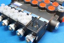 Directional Control Valve 5-spool Hydraulic Solenoid 50 L/Min 13GPM 24VDC