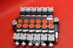 Directional Control Valve 6-spool Hydraulic Solenoid 80 L/Min 21GPM 12VDC