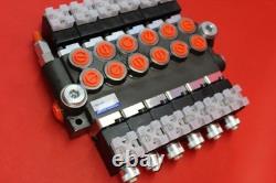 Directional Control Valve 6-spool Hydraulic Solenoid 80 L/Min 21GPM 12VDC