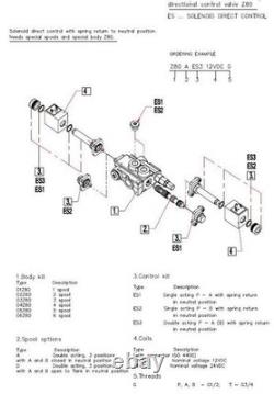 Directional Control Valve 6-spool Hydraulic Solenoid 80 L/Min 21GPM 12VDC