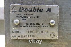 Double A TT30-165-0-CH Hydraulic Directional Valve Cam Operated