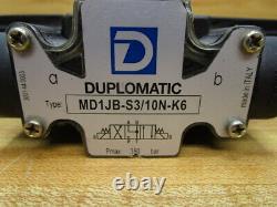 Duplomatic MD1JB-S3/10N-K6 Hydraulic Directional Valve MD1JBS310NK6