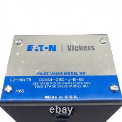 Eaton/Vickers DG4S4-016C-U-B-60 Solenoid Hydraulic Directional Control Valve