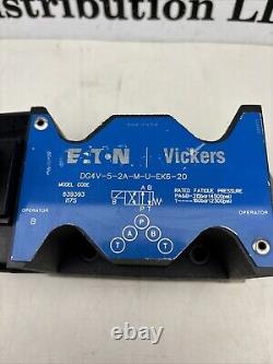 Eaton Vickers Dg4v-5-2a-m-u-ek6-20 Single Solenoid Hydraulic Directional Valve