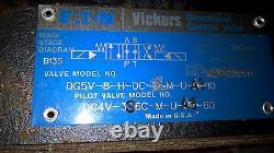Eaton Vickers Dg5v-8-h-0c-m-u-a6-10 Directional Control Valve C/w Dg4v-3s Valve